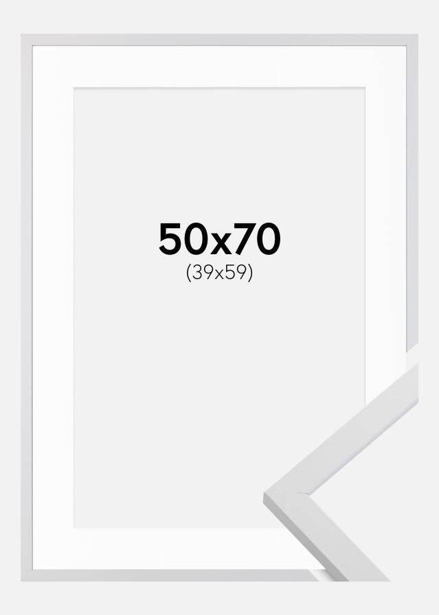 Keret Trendy Fehér 50x70 cm - Paszpartu Fehér 40x60 cm
