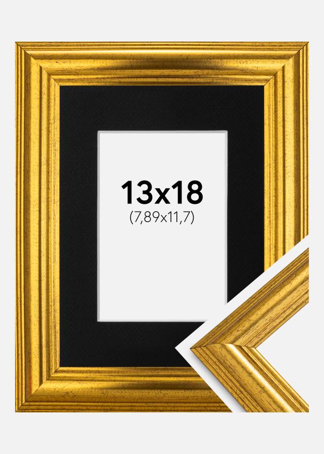 Keret Västkusten Arany 13x18 cm - Paszpartu Fekete 3,5x5 inches