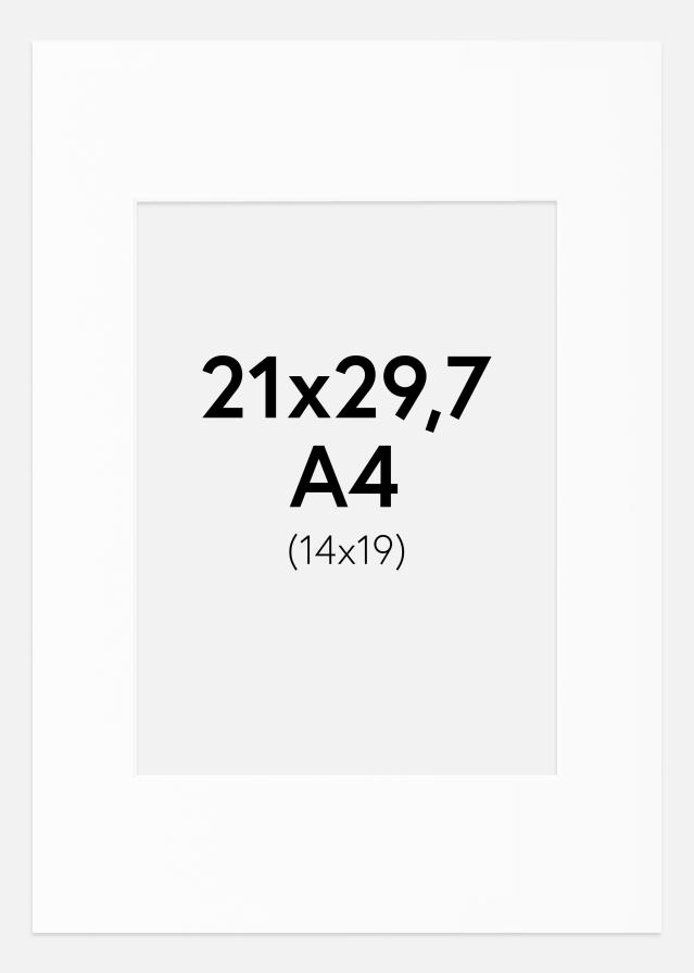 Paszpartu Canson Fehér Fehér él A4 21x29,7 cm (14x19)