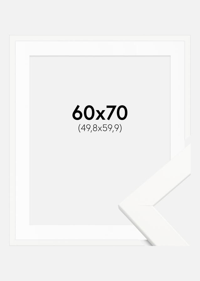 Keret Trendline Fehér 60x70 cm - Paszpartu Fehér 20x24 inches