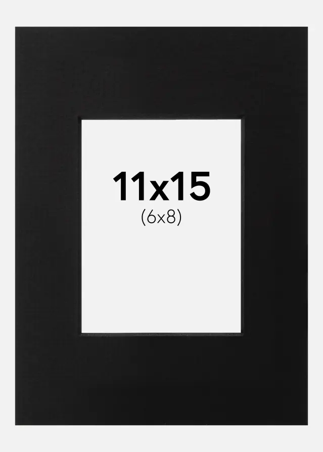 Paszpartu Fekete Fekete él 11x15 cm (6x8)