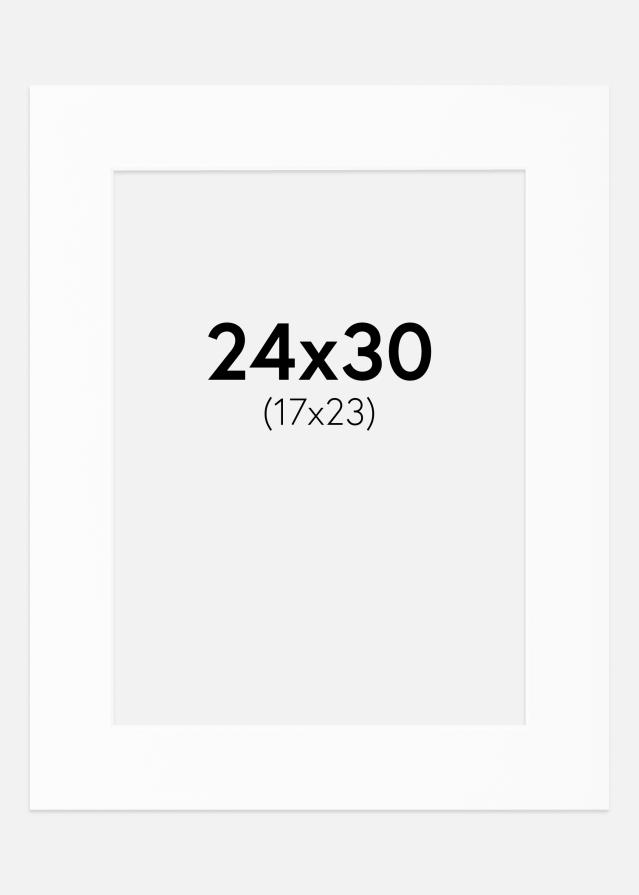 Paszpartu Fehér Standard Fehér él 24x30 cm (17x23)