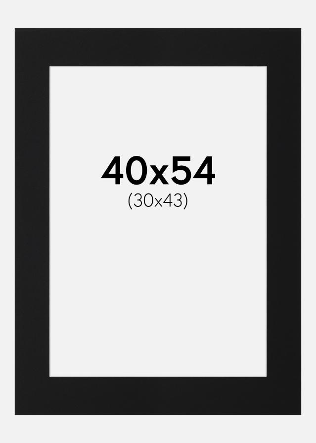 Paszpartu Fekete Standard (Fehér Mag) 40x54 cm (30x43)