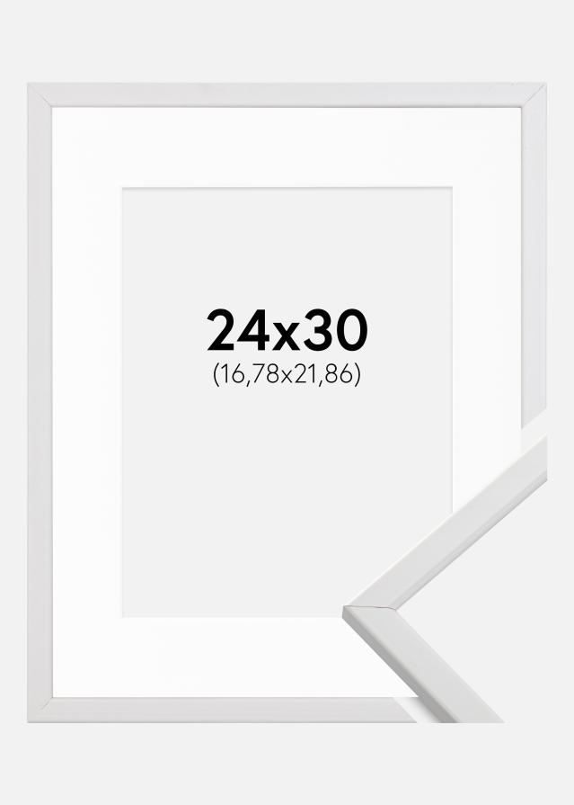 Keret Galant Fehér 24x30 cm - Paszpartu Fehér 7x9 inches