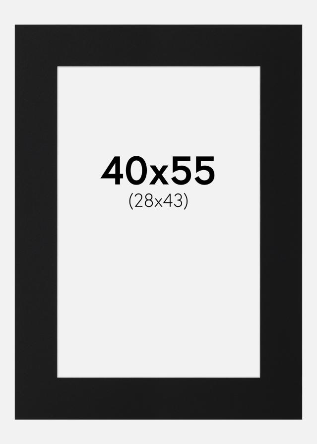 Paszpartu Fekete Standard (Fehér Mag) 40x55 cm (28x43)