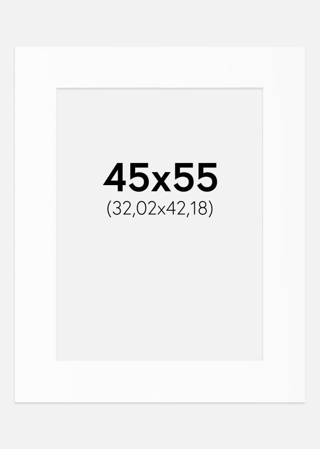 Paszpartu Standard fehér (fehér mag) 45x55 cm (32,02x42,18)