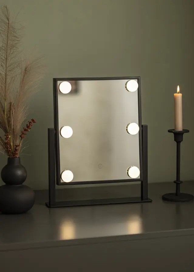 KAILA Sminktükör VII Fekete - 30x36 cm