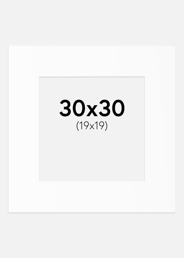 Paszpartu Fehér Standard Fehér él 30x30 cm (19x19)