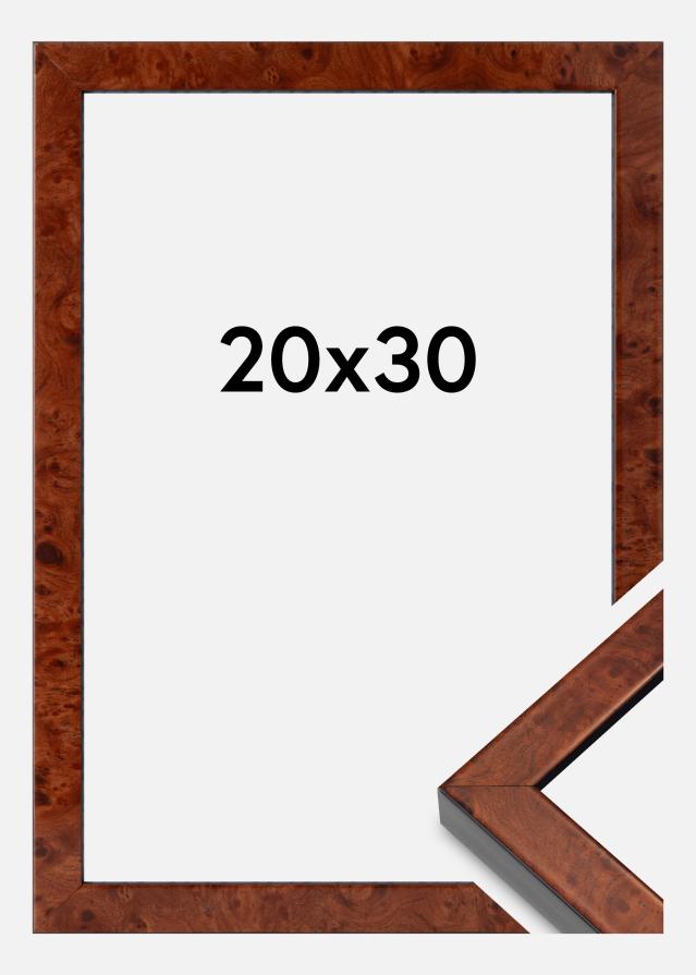 Keret Hermes Akrilüveg Burr Walnut 20x30 cm