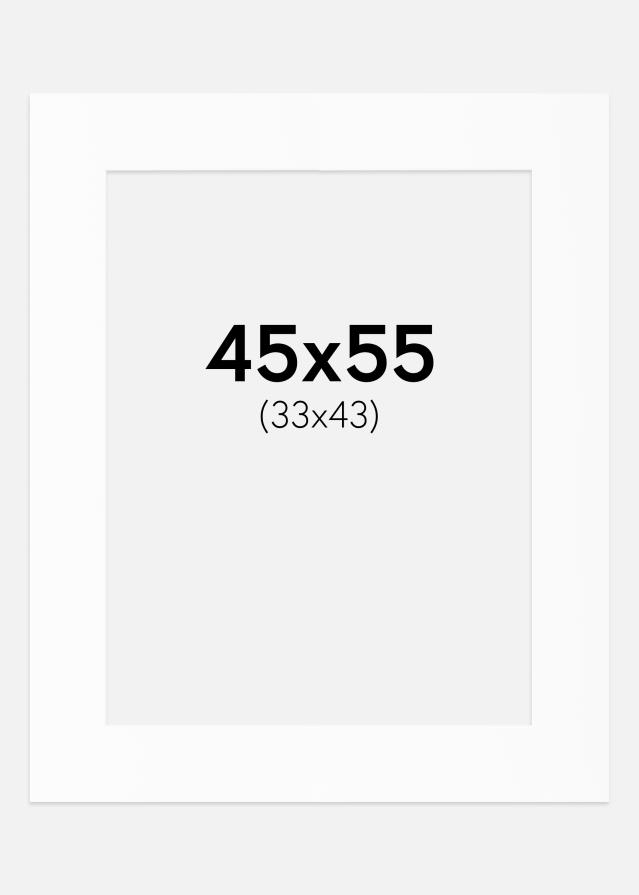 Paszpartu Standard fehér (fehér mag) 45x55 cm (33x43)