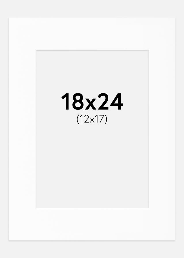 Paszpartu Fehér Standard Fehér él 18x24 cm (12x17)