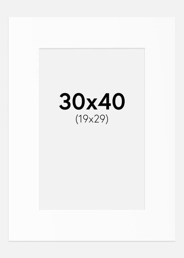 Paszpartu Fehér Standard Fehér él 30x40 cm (19x29)