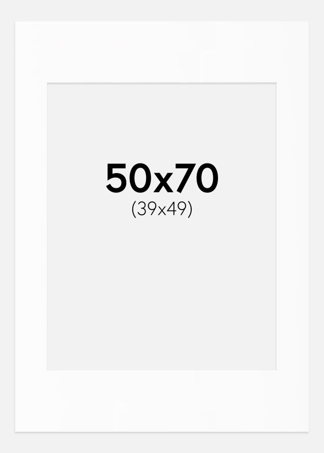Paszpartu Fehér Standard Fehér él 50x70 cm (39x49)