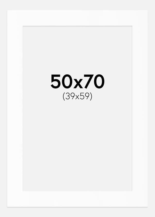 Paszpartu Fehér Standard Fehér él 50x70 cm (39x59)