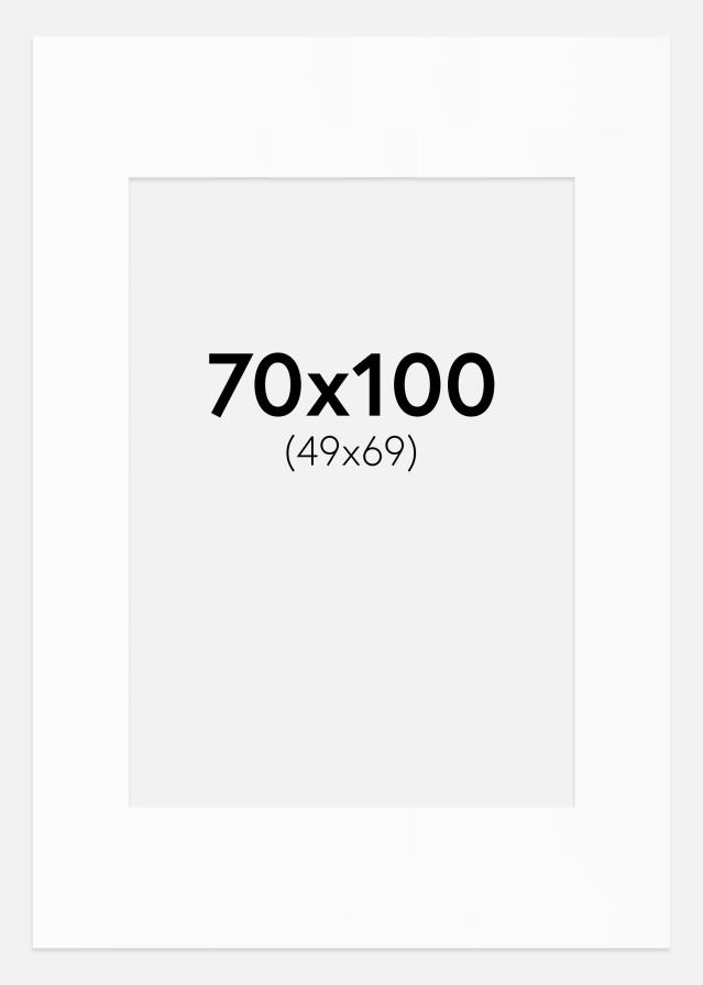 Paszpartu Fehér Standard Fehér él 70x100 cm (49x69)