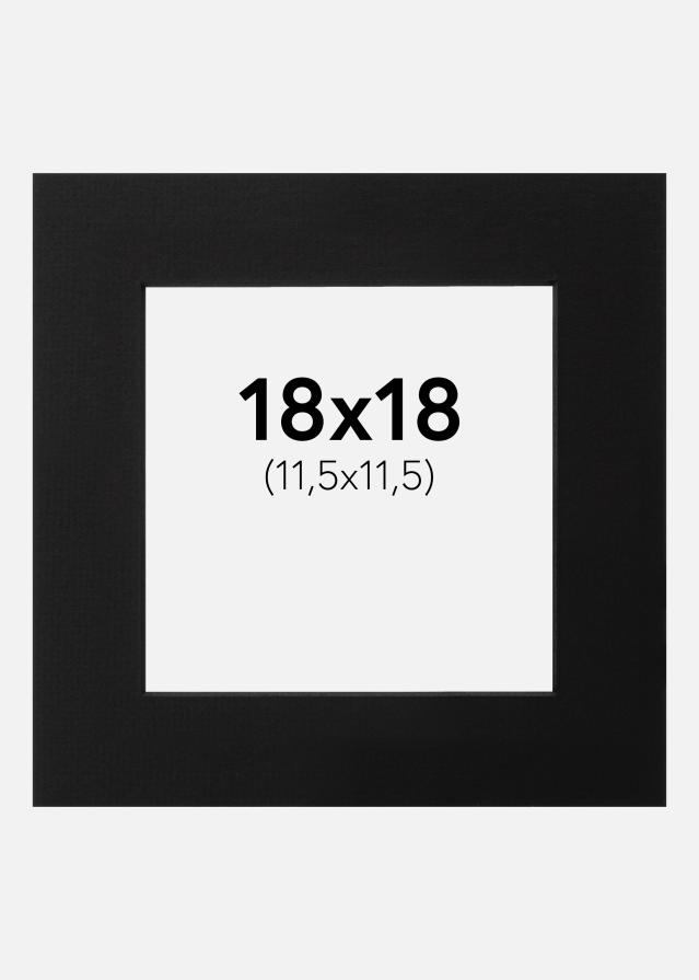 Paszpartu Fekete Fekete él 18x18 cm (11,5x11,5)