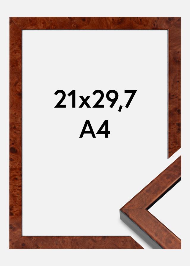 Keret Hermes Akrilüveg Burr Walnut 21x29,7 cm (A4)