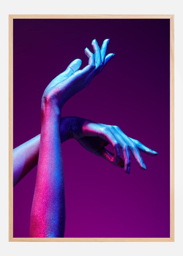 Purple Hands Poszter