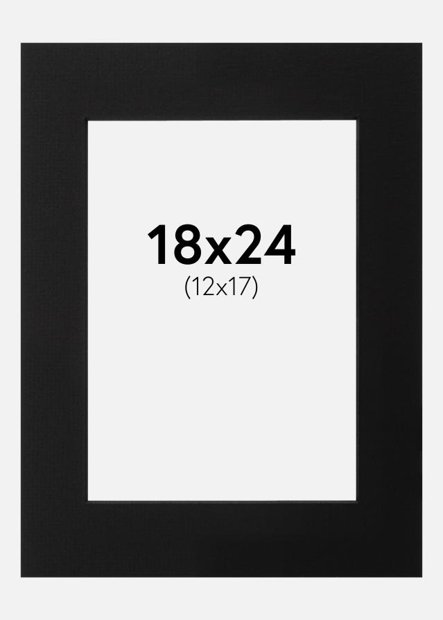 Paszpartu Fekete Fekete él 18x24 cm (12x17)