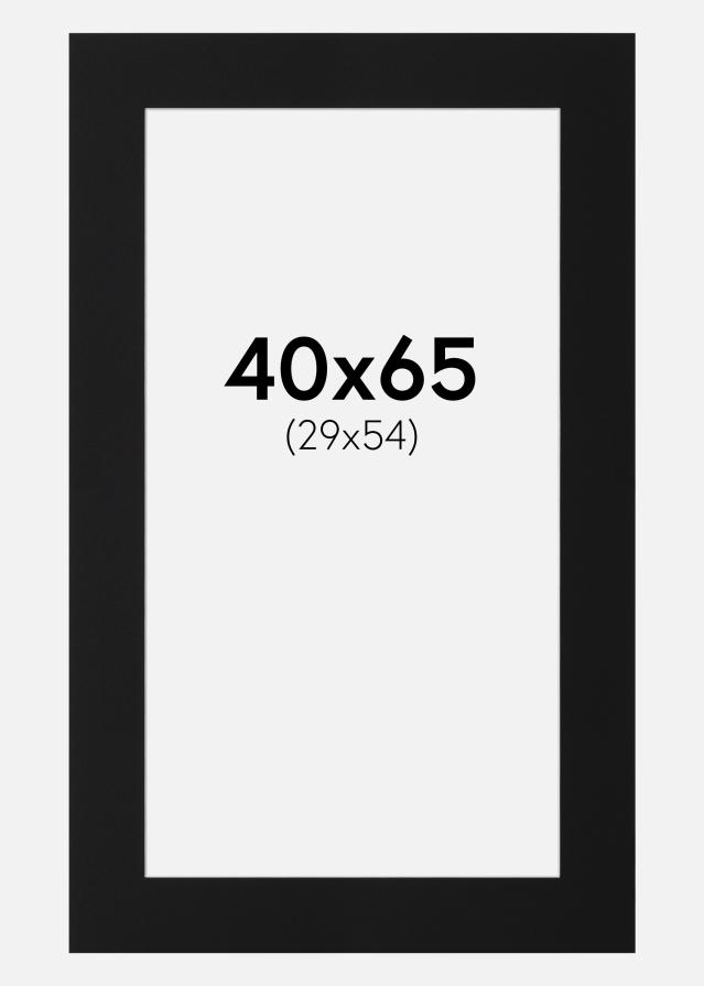 Paszpartu Fekete Standard (Fehér Mag) 40x65 cm (29x54)