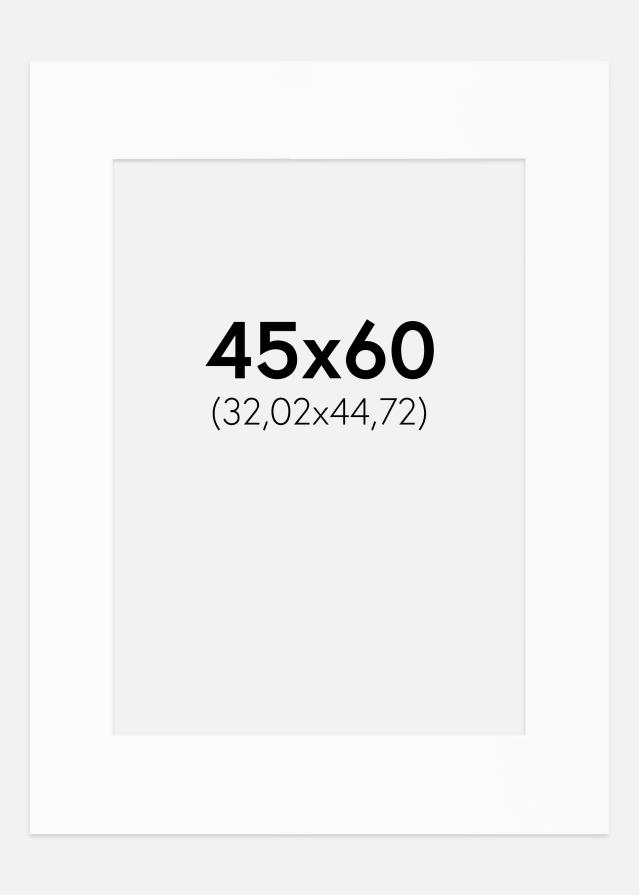 Paszpartu Standard fehér (fehér mag) 45x60 cm (32,02x44,72)