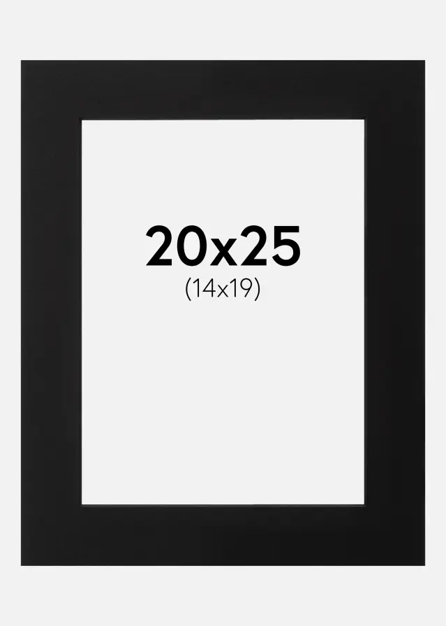Paszpartu Fekete Fekete él 20x25 cm (14x19)