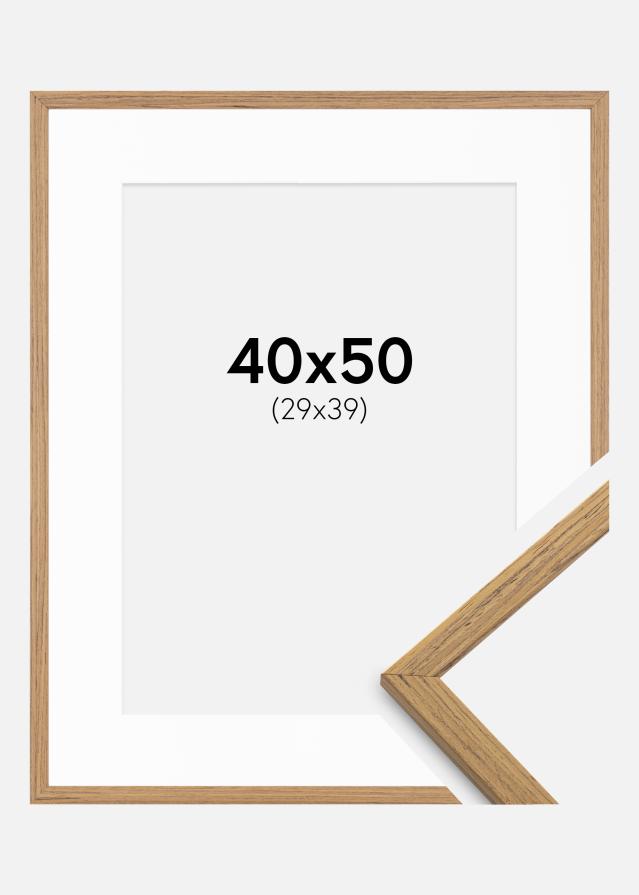 Keret Edsbyn Tíkfa 40x50 cm - Paszpartu Fehér 30x40 cm