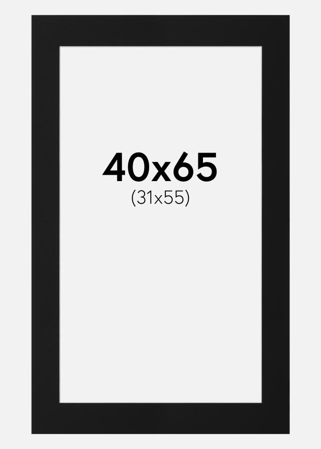 Paszpartu Fekete Standard (Fehér Mag) 40x65 cm (31x55)