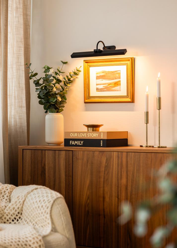 KAILA Flare Elemes Képkivilágítás 40 cm - Fekete