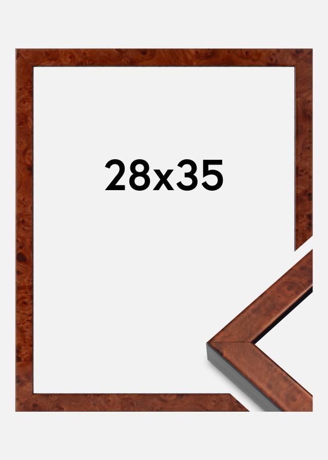 Keret Hermes Akrilüveg Burr Walnut 28x35 cm