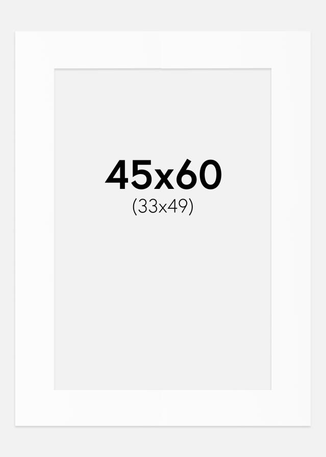 Paszpartu Standard fehér (fehér mag) 45x60 cm (33x49)