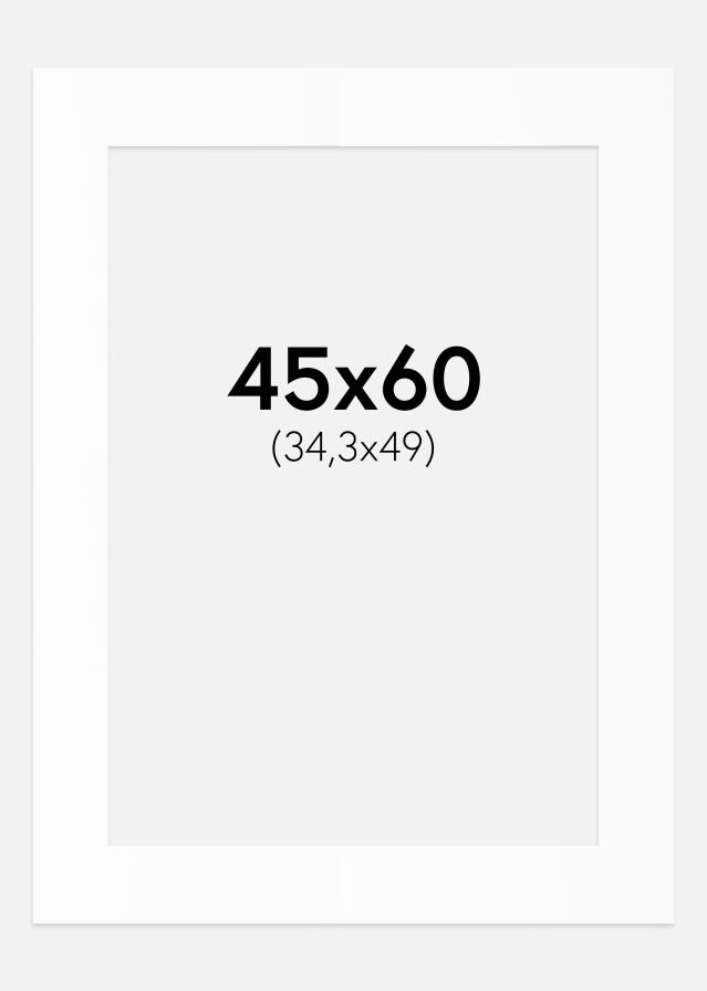 Paszpartu Standard fehér (fehér mag) 45x60 cm (34,3x49)