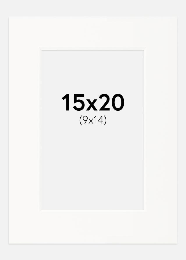 Paszpartu Piszkosfehér Fehér él 15x20 cm (9x14)