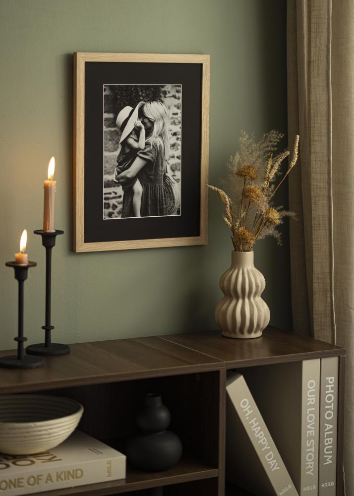 Paszpartu Fekete Standard Fehér él 70x100 cm (49x69)