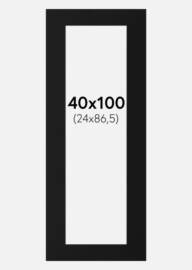 Paszpartu Fekete Standard (Fehér Mag) 40x100 cm (24x86,5)