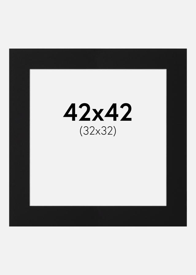 Paszpartu Fekete Standard (Fehér Mag) 42x42 cm (32x32)