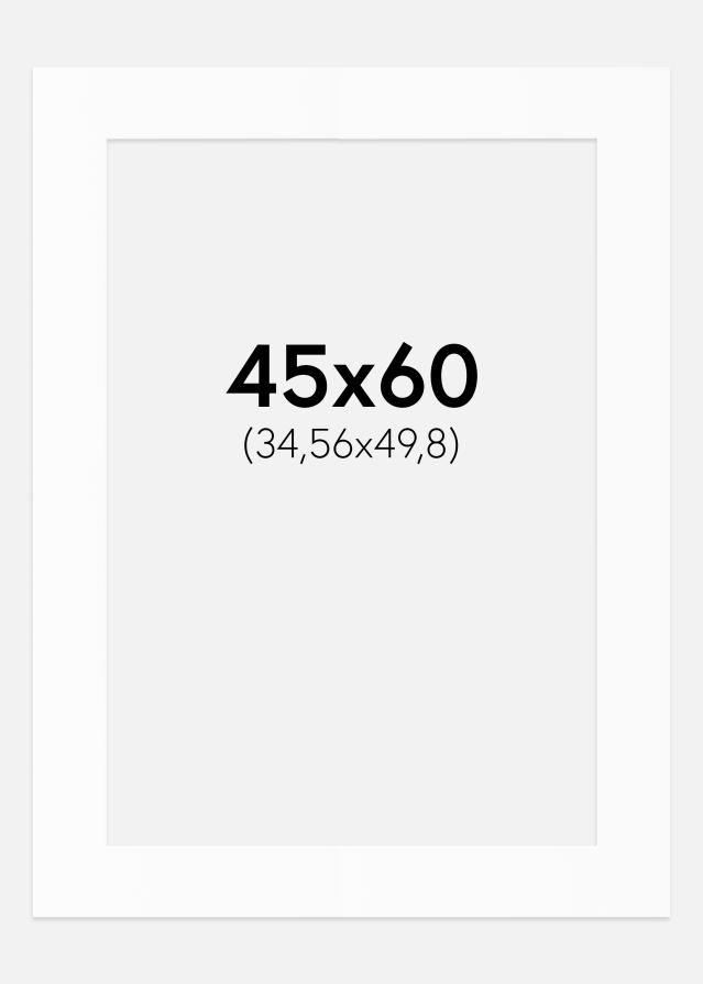 Paszpartu Standard fehér (fehér mag) 45x60 cm (34,56x49,8)