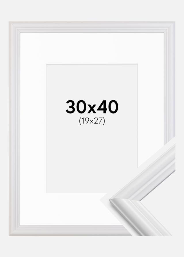 Keret Siljan Fehér 30x40 cm - Paszpartu Fehér 20x28 cm