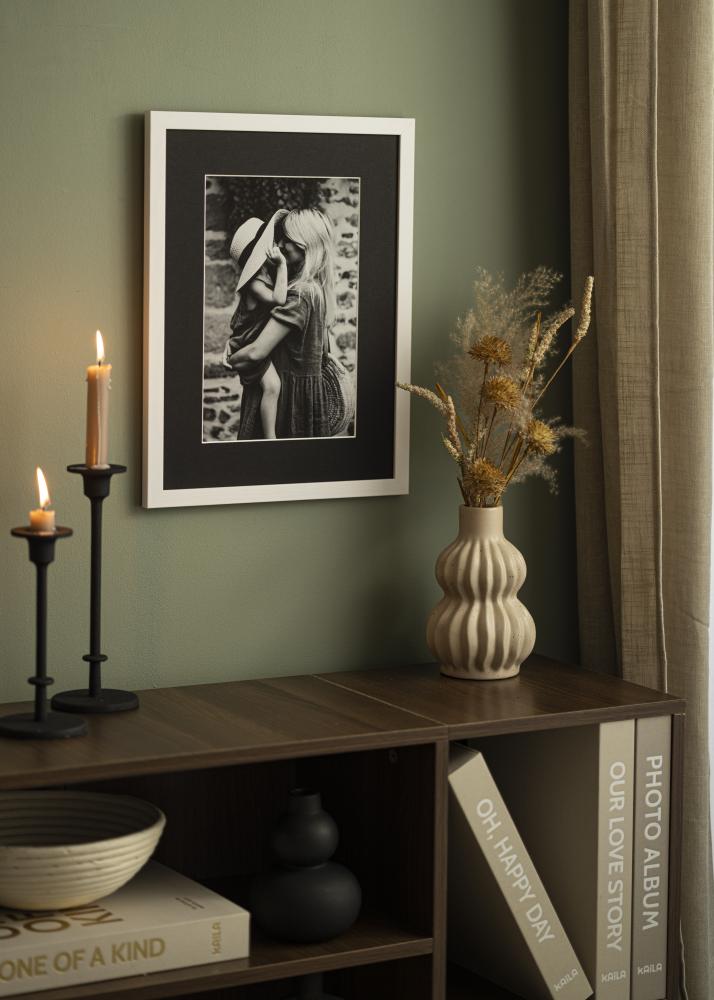 Paszpartu Fekete Standard Fehér él A2 42x59,4 cm (24x37)