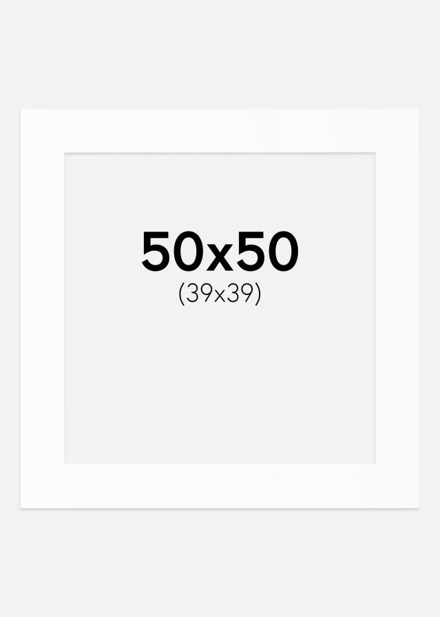 Paszpartu Fehér Standard Fehér él 50x50 cm (39x39)