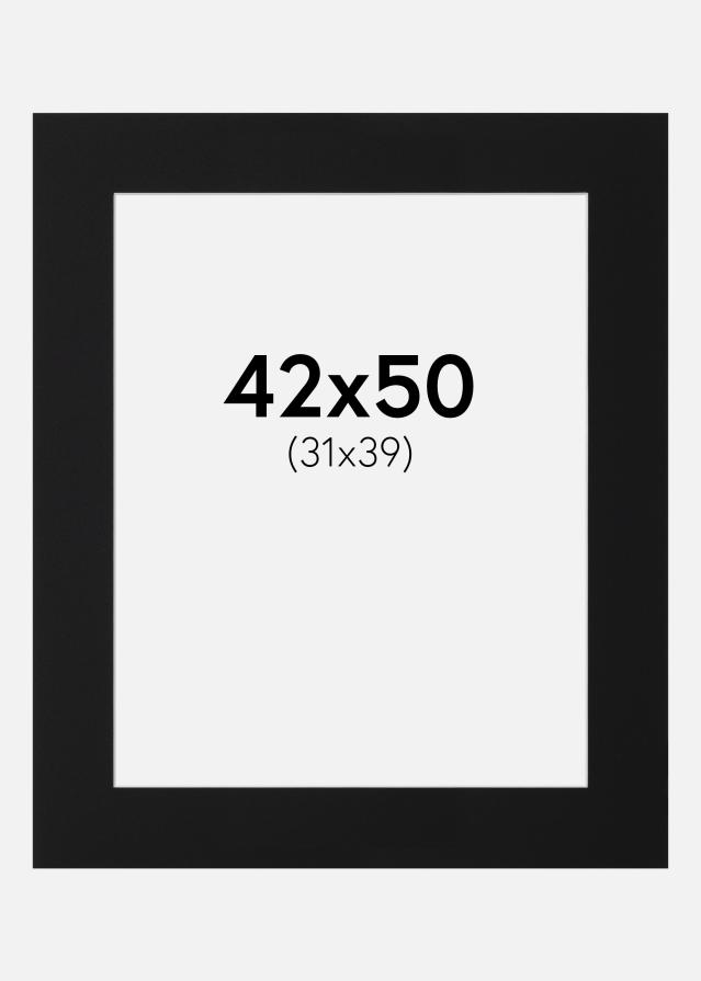 Paszpartu Fekete Standard (Fehér Mag) 42x50 cm (31x39)