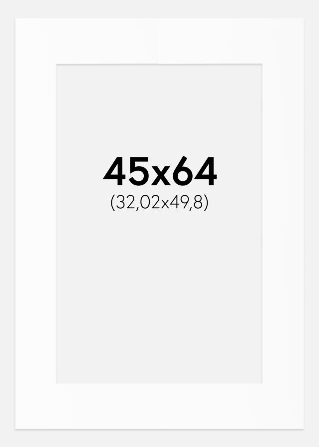 Paszpartu Standard fehér (fehér mag) 45x64 cm (32,02x49,8)