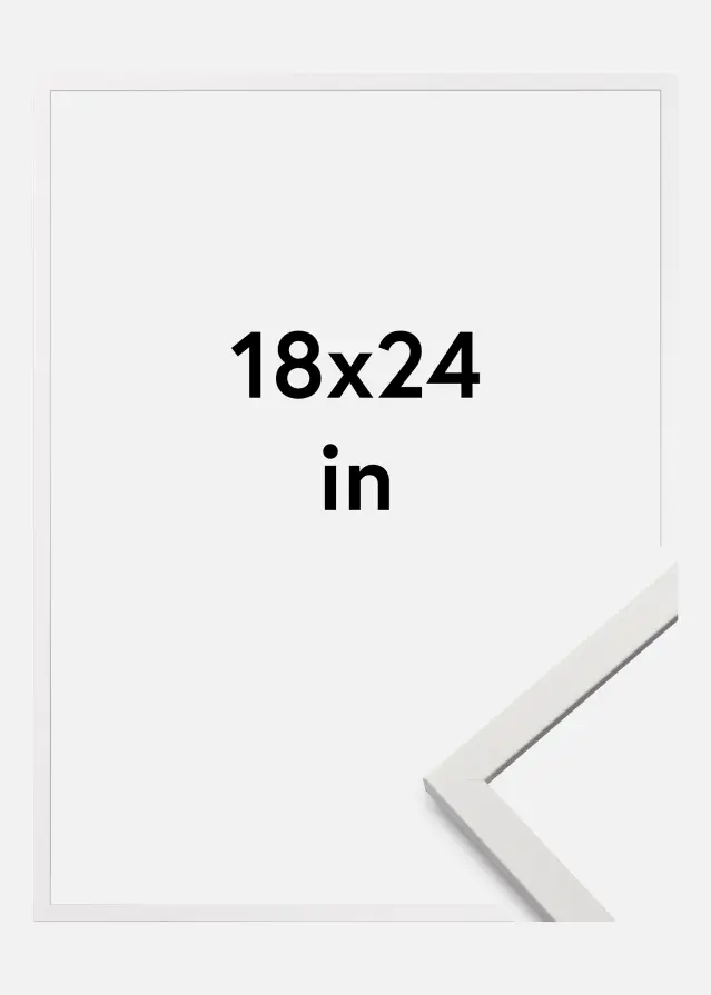 Keret Edsbyn Akrilüveg Fehér 18x24 inches (45,72x60,96 cm)