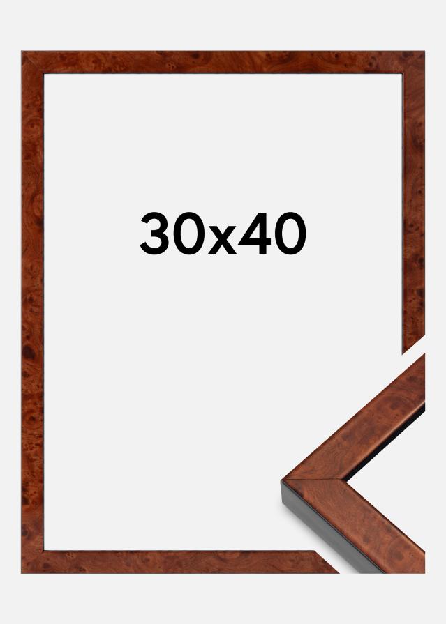 Keret Hermes Akrilüveg Burr Walnut 30x40 cm