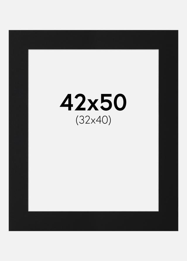 Paszpartu Fekete Standard (Fehér Mag) 42x50 cm (32x40)