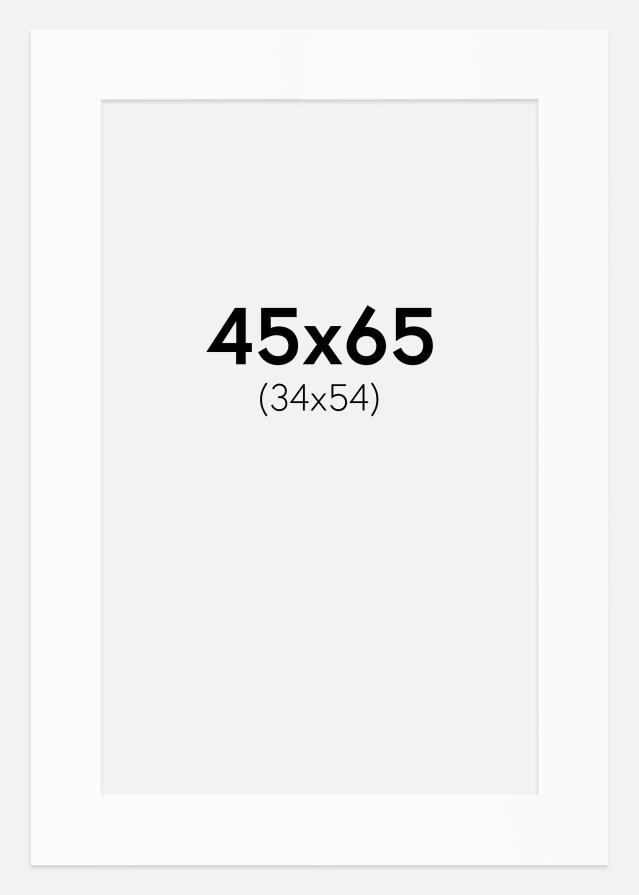 Paszpartu Standard fehér (fehér mag) 45x65 cm (34x54)