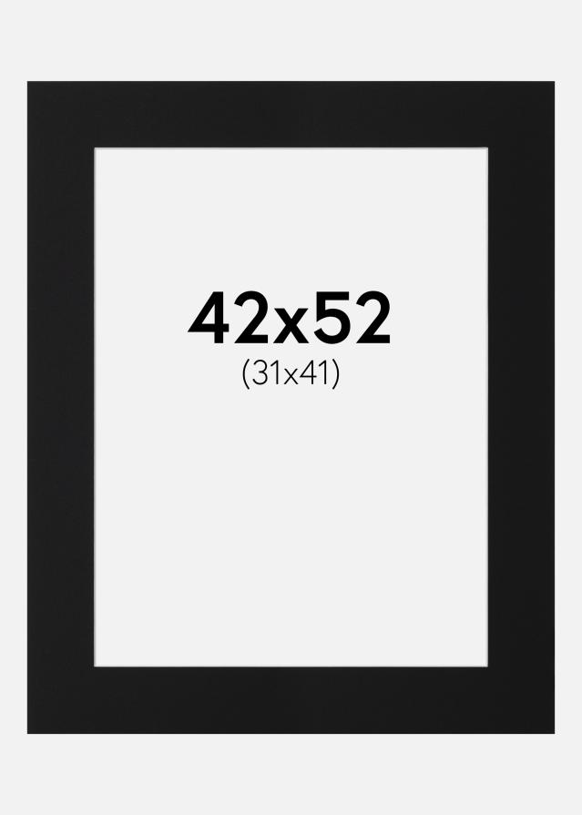 Paszpartu Fekete Standard (Fehér Mag) 42x52 cm (31x41)