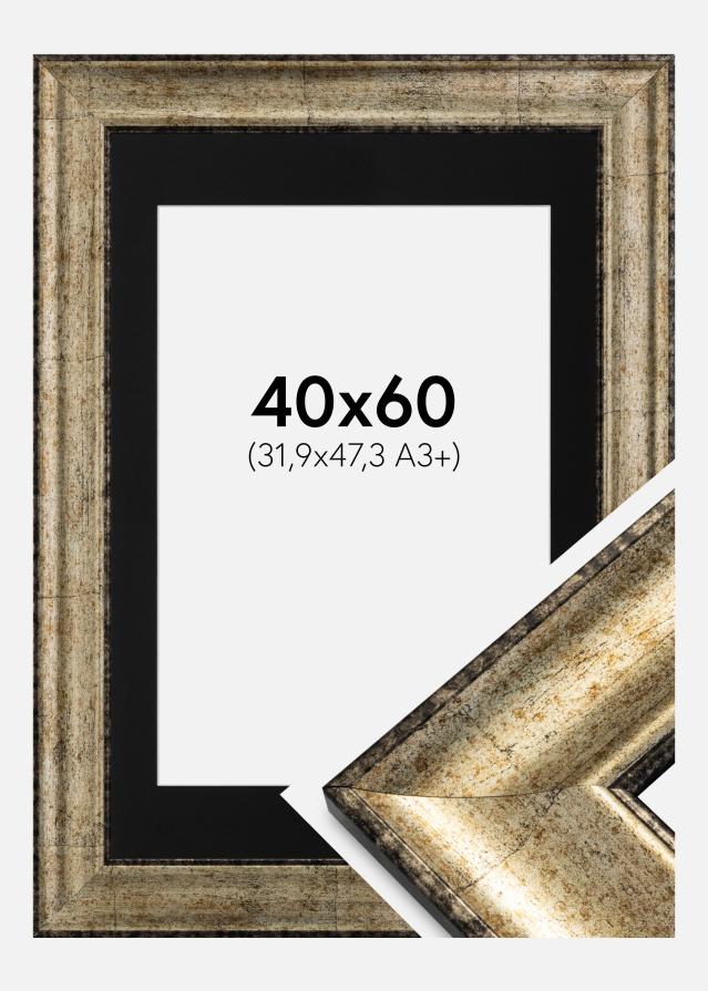 Keret Saltsjöbaden Antik arany 40x60 cm - Paszpartu Fekete 32,9x48,3 cm (A3+)