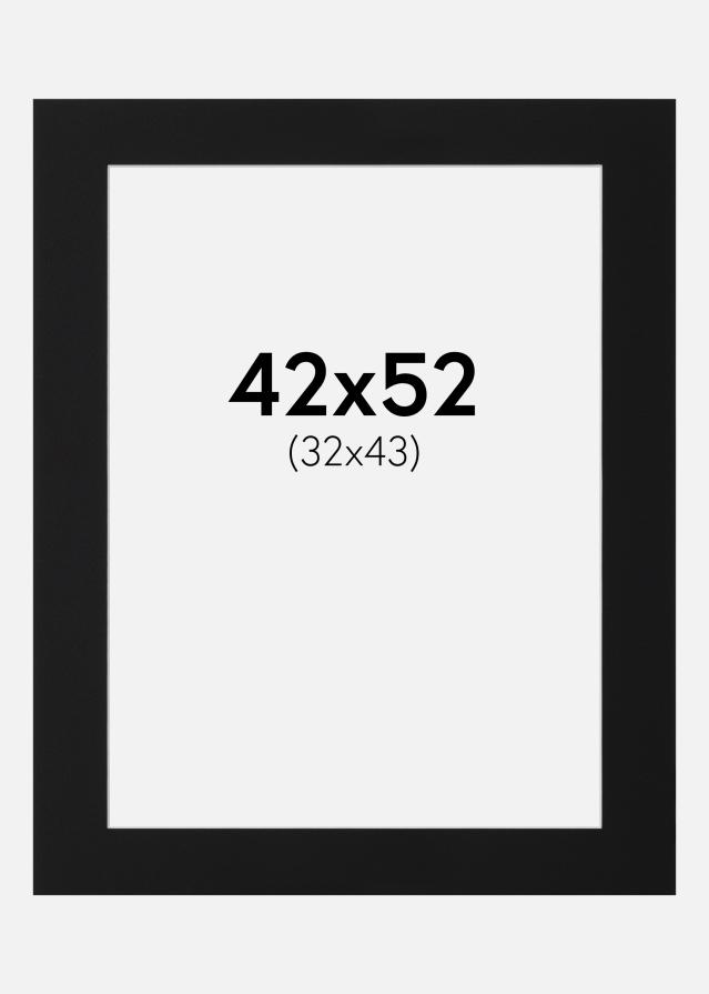 Paszpartu Fekete Standard (Fehér Mag) 42x52 cm (32x43)