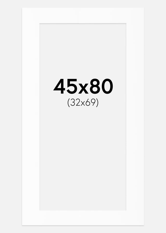 Paszpartu Standard fehér (fehér mag) 45x80 cm (32x69)